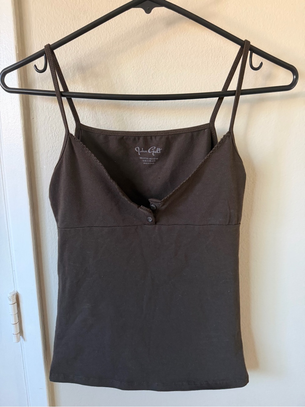 Brandy Melville Brown Spaghetti Strap Tank Top